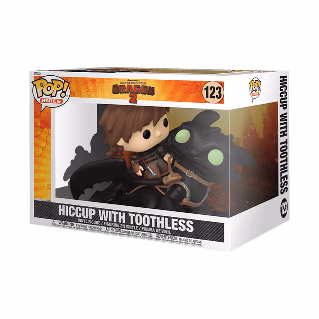 Funko! - Funko Rides Deluxe HTTYD Hiccup w/Toothless