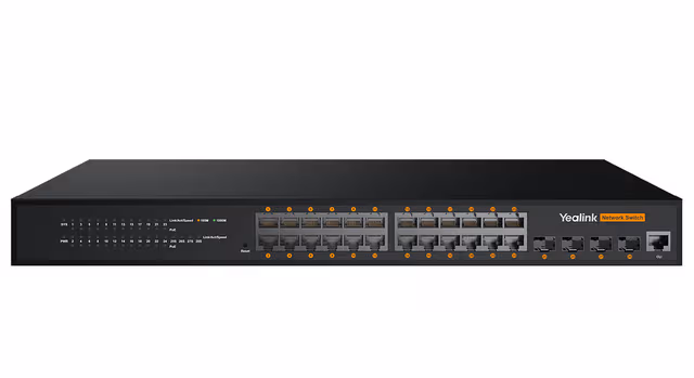 Yealink RCH240 PoE Network L2+ Switch 24x Port 1Gbit/s 370W PoE