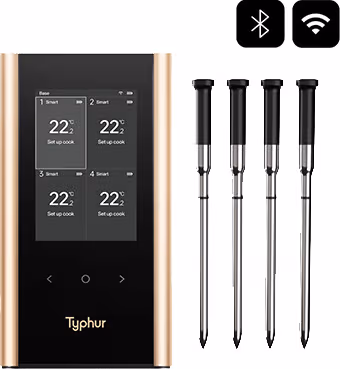 Typhur Sync Gold Quad matlagningstermometer WT04 (svart/guld)