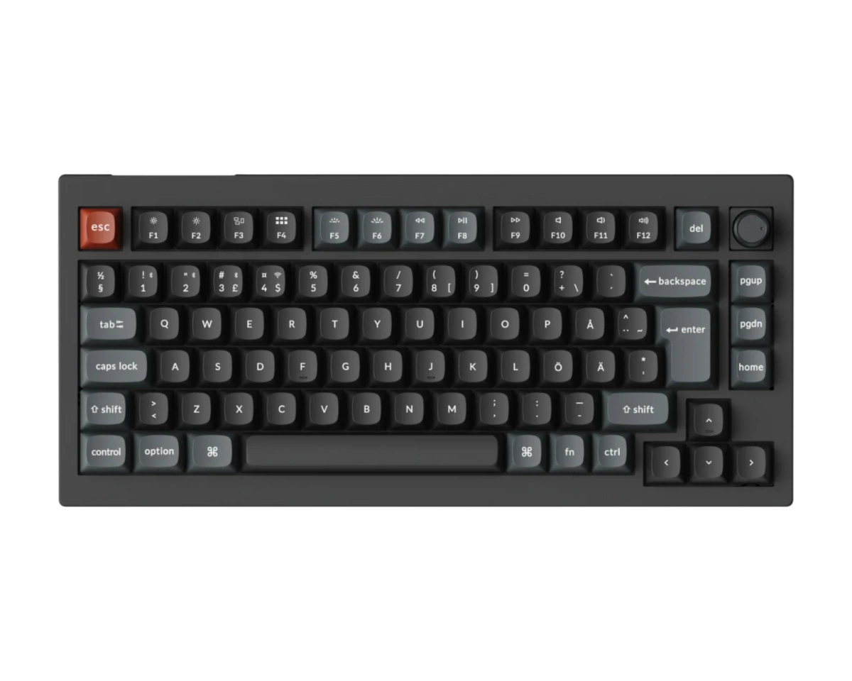 Keychron V1 Ultra 75% 8K Brown Trådlöst Gamingtangentbord