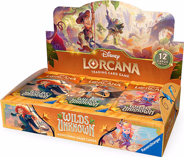 Disney Lorcana Wilds Unknown Booster Set 12 samlarkort
