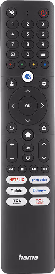 Hama fjärrkontroll ersättning för TCL TV-apparater