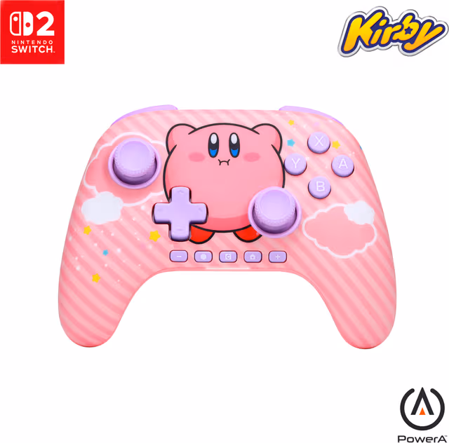 PowerA Advantage trådlös spelkontroll för Nintendo Switch 2 - Kirbys puff