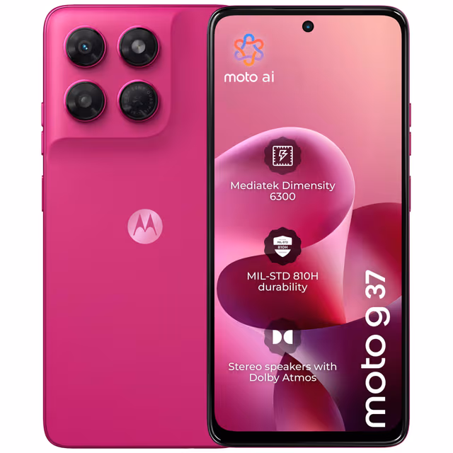 Motorola G37 smartphone 4/128 (fuchsiaröd)
