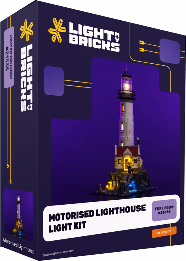 Light My Bricks™ Motoriserat Fyrtorn ljuskit