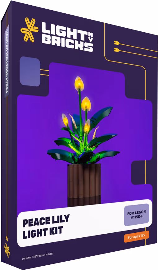 Light My Bricks™ Peace Lily ljuskit