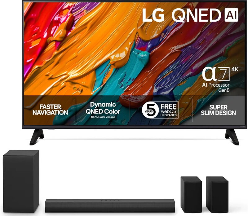 LG 43" 43QNED7EA6B + LG Soundbar NS40TR