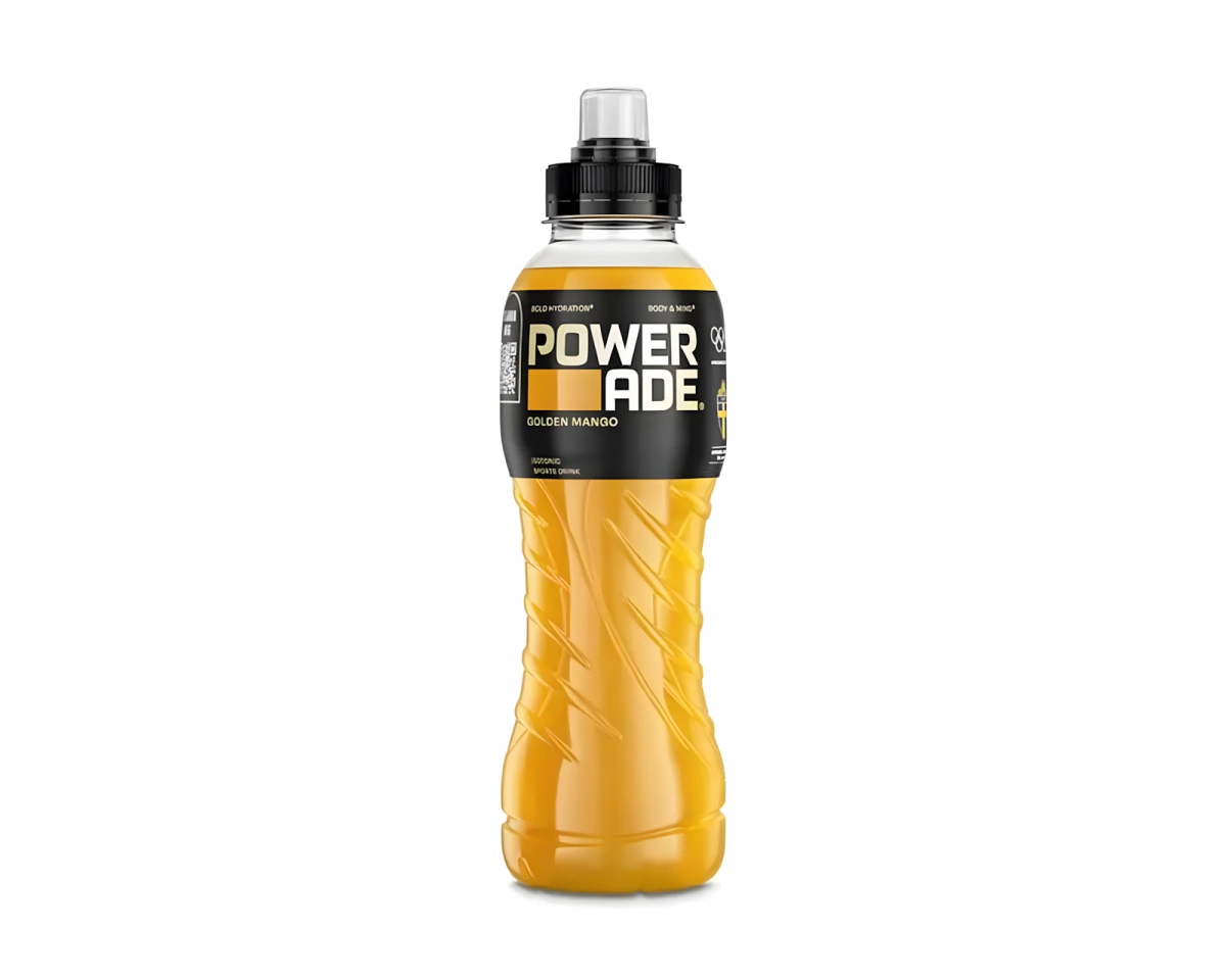 Powerade Golden Mango 50cl (Inkl. Pant)
