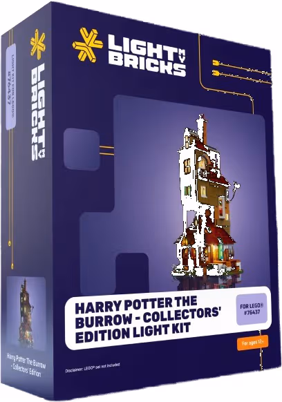 Light My Bricks™ Harry Potter The Burrow Collector's Edition ljuskit