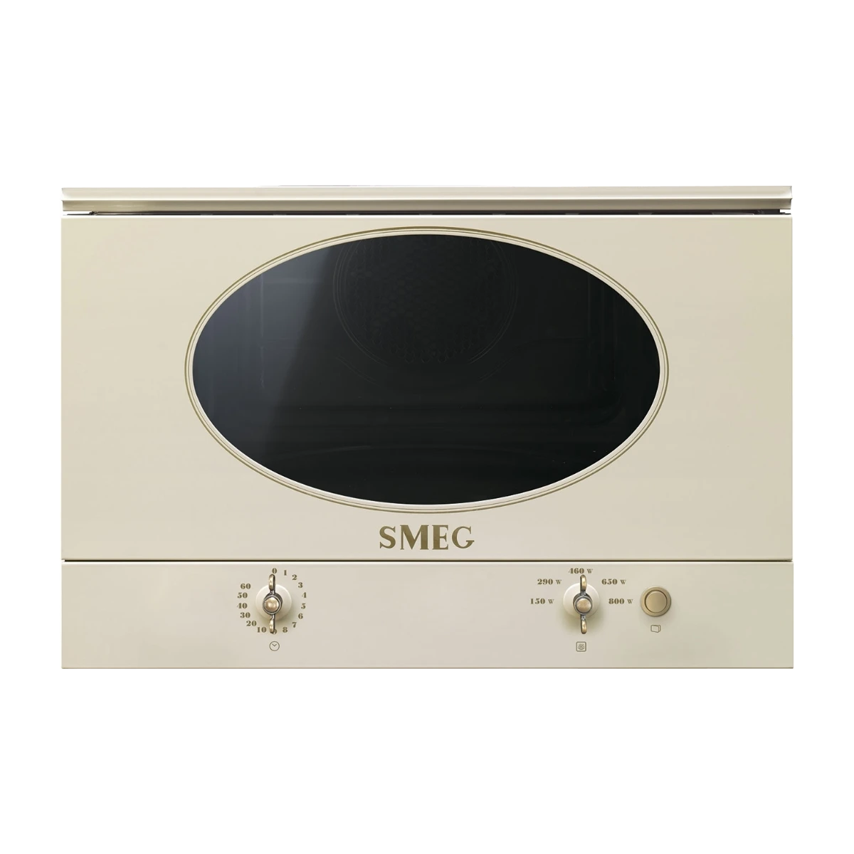 SMEG MP822NPO integrerad mikrovågsugn, kräm