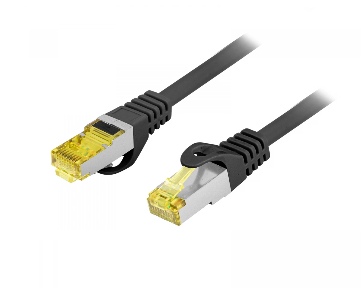 Lanberg patch cable - 50 cm - black RAL 9004 - Svart - 0.5m