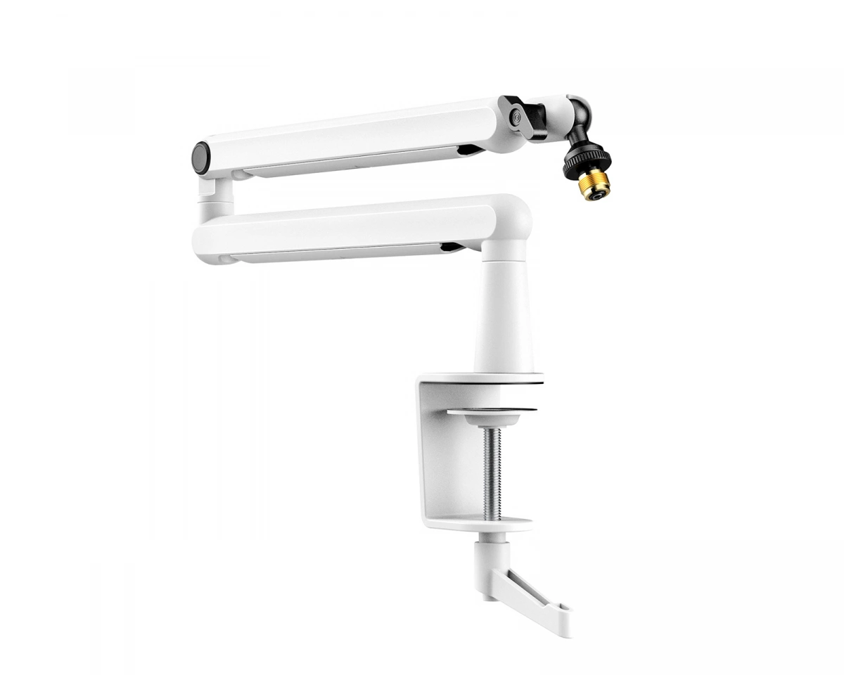 Fifine Low-Profile Boom Arm Stand - Vit Mikrofonarm (DEMO)