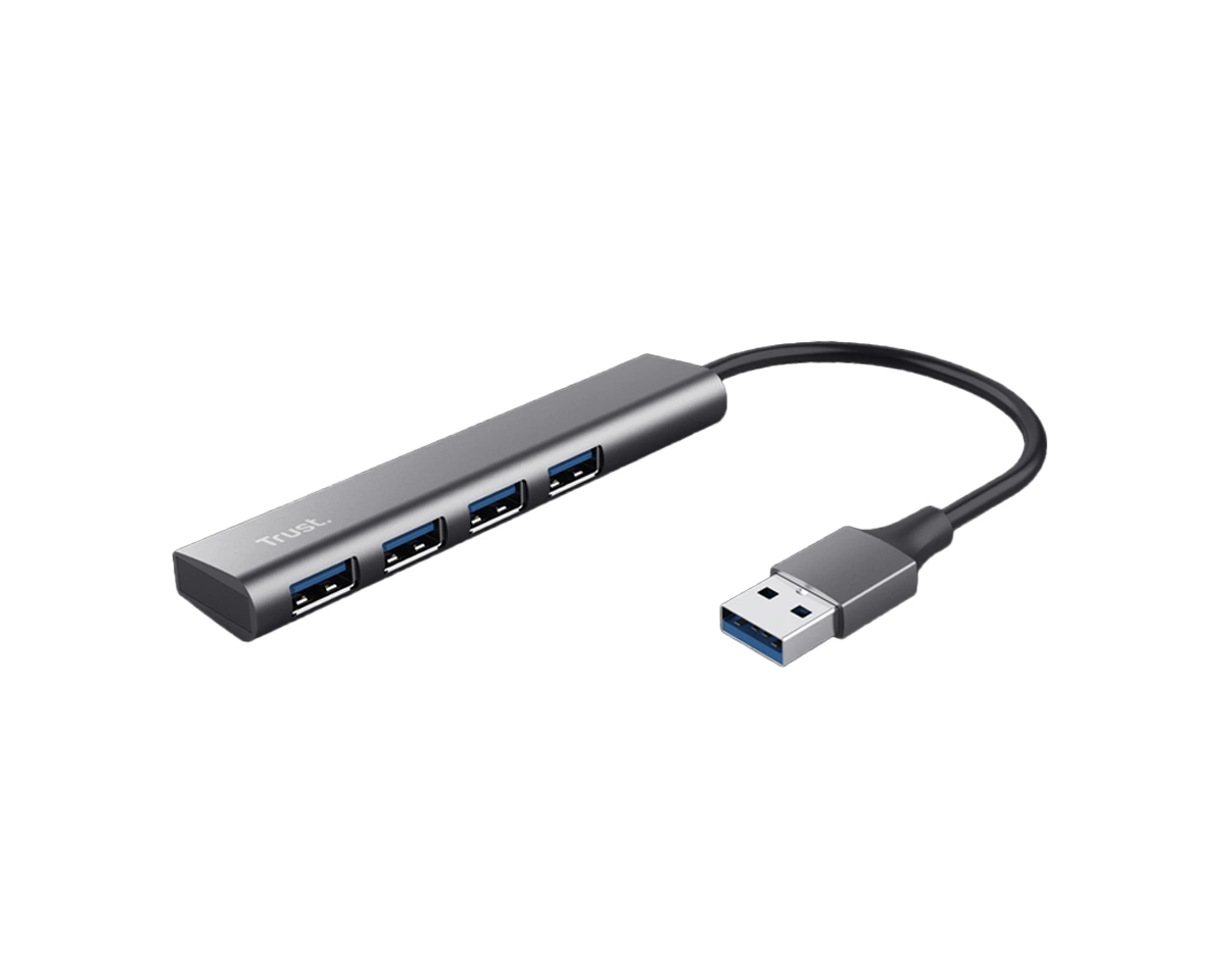Trust Halyx 4 Port USB 3.2 Gen1 Hub USB Hub - 4 porte - Grey