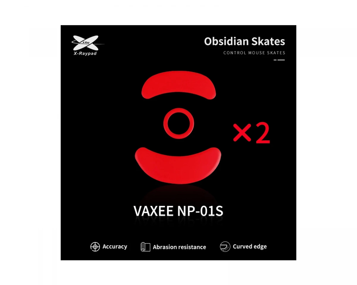 X-raypad Obsidian Mouse Skates för Vaxee Zygen NP-01S/NP-01/Outset AX
