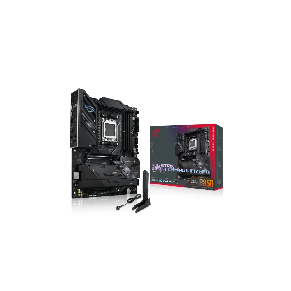 ASUS ROG STRIX B850-F GAMING WIFI7 NEO Moderkort - AMD B850 - AMD AM5 socket - DDR5 RAM - ATX