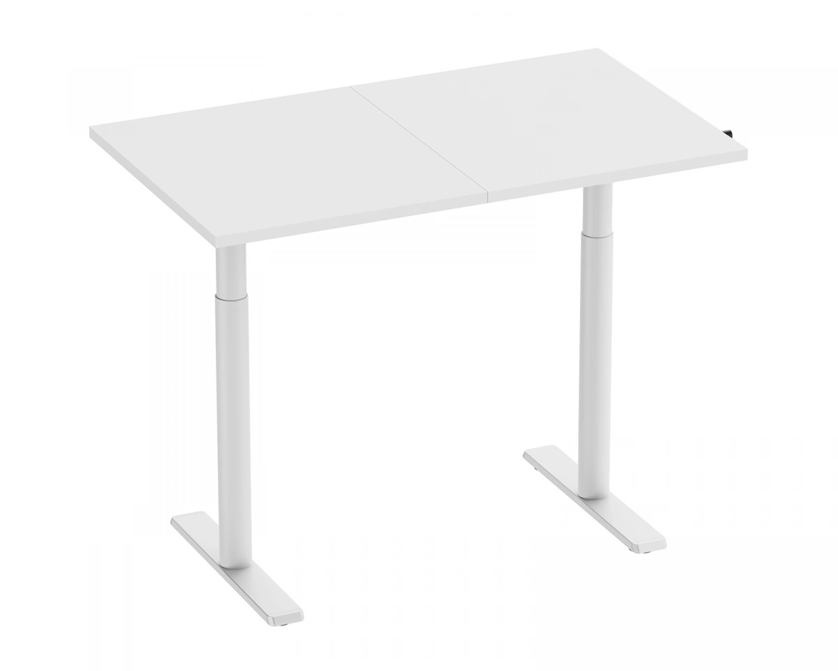 MaxMount Skrivbord Höj och Sänkbart 1200x700mm Vev - Vit
