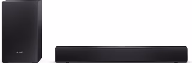 SHARP HT-SBW121 Kompakt 2.1 Soundbar med trådlös Subwoofer