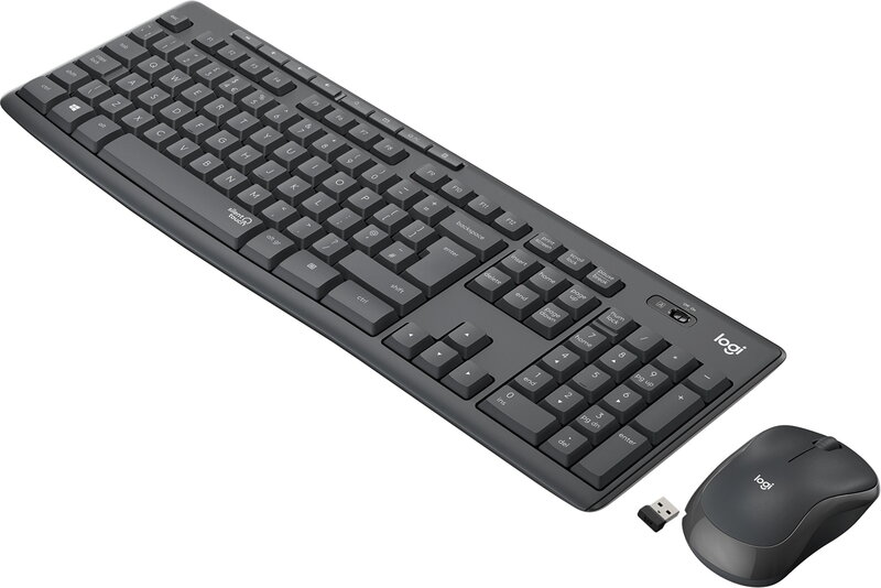 Logitech MK295 Trådlös mus- och tangentbordskombination med SilentTouch-teknik (Fyndvara - Klass 1)