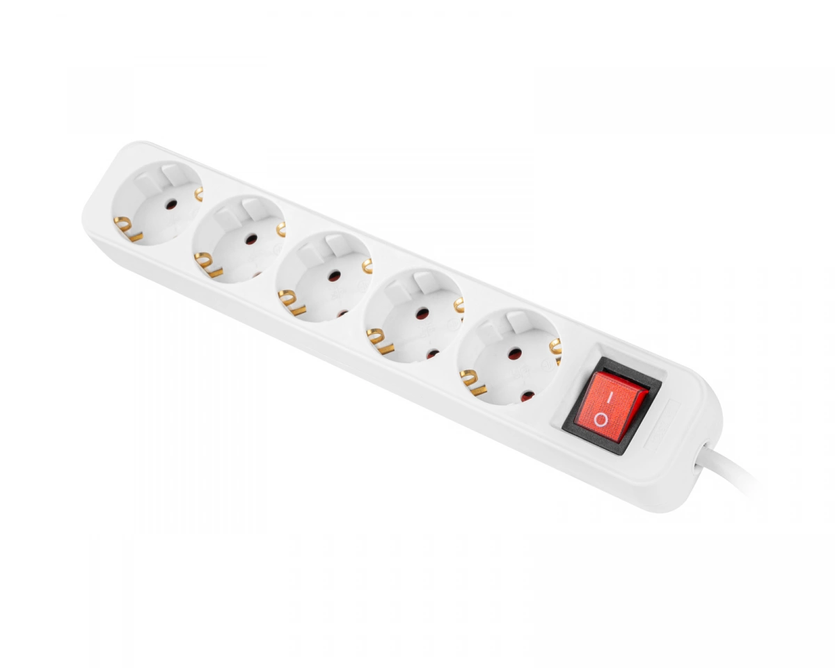 Lanberg PS1-05F-0300-W - power strip - 2500 Watt