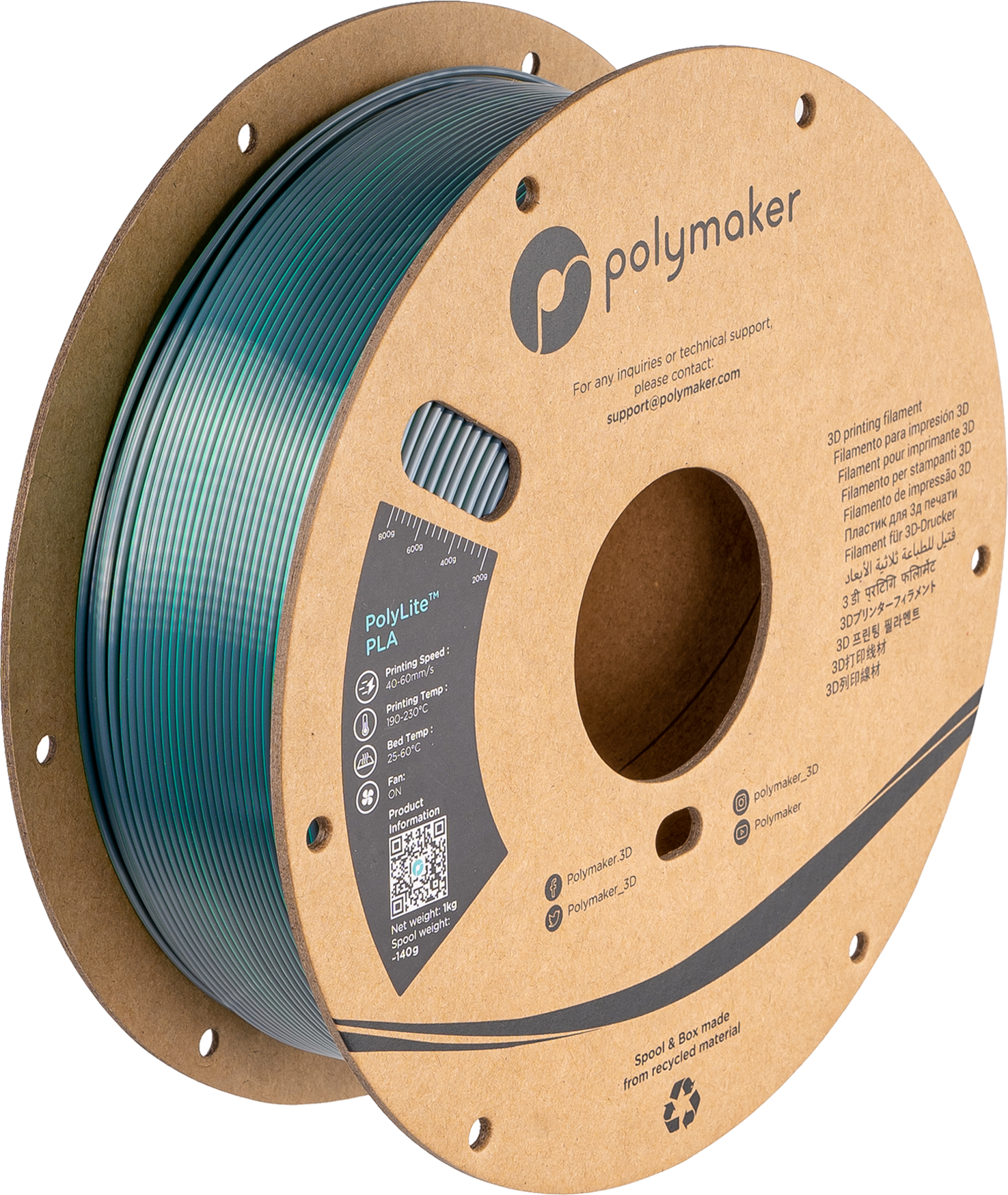 Polymaker PolyLite Silk PLA Dual Color