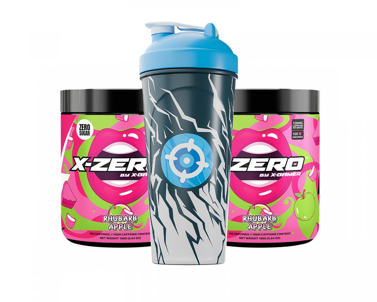 X-Gamer X-Zero Rhubarb Apple - 2 x 100 Serveringar