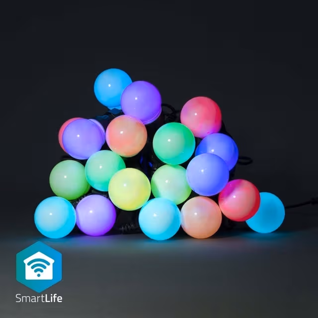 Nedis SmartLife Party Light Bulbs - 10 meters with 20 bulbs - RGB