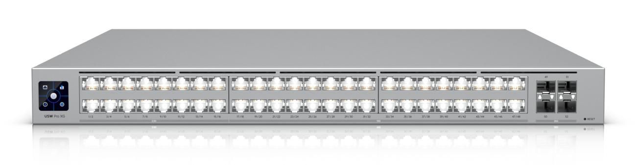 Ubiquiti UniFi USW Pro XG 48, 16x2.5GbE, 32x10GbE, 4x25GbE SFP28, Layer3, Etherlighting