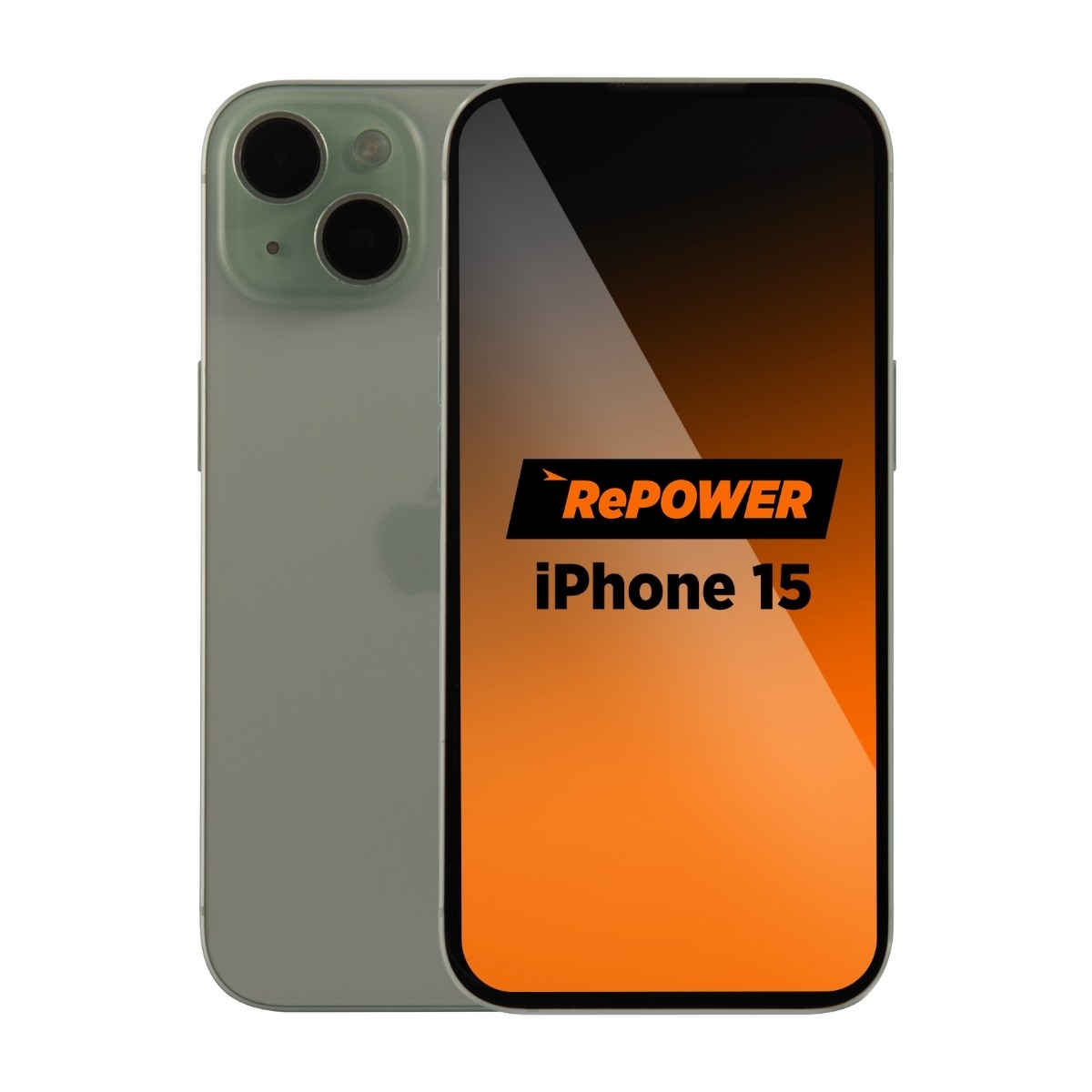 RePOWER iPhone 15 128 GB, grön Grade B